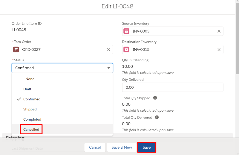 05. How to Cancel a Transfer Order in Salesforce TaroWorks Support Center